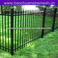 Plastic spraying 48" High 2 Rail Picket Top wrought iron fence